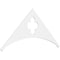 Ekena Millwork Pitch Turner Architectural Grade PVC Gable Pediment, 72"W x 33"H x 1"P (11/12) GPP072X033X100TUR - alternate 1